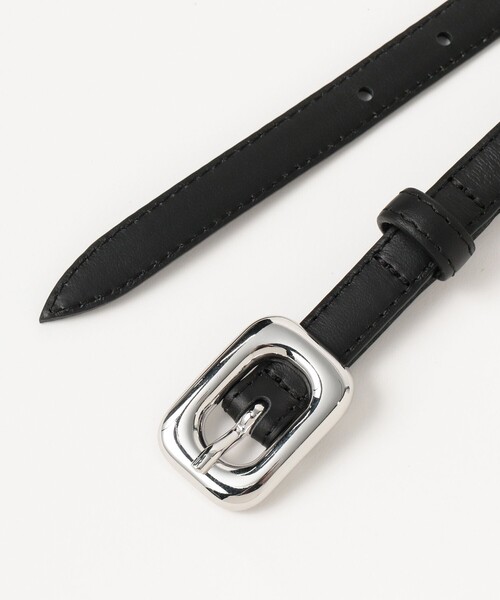 LEFIJE（レフィエ）の「LEFIJE / Tresor シルバーバックル ベルト（ベルト・レディース・ブラック・ONE SIZE）」の3枚目の写真