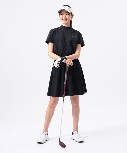 BEAMS GOLF(ビームスゴルフ)の「ORANGE LABEL / ウエスト切替 コンビ ワンピース(UVカット)(ワンピース・レディース・ネイビー/ブラック・SMALL/LARGE)」の7枚目の写真
