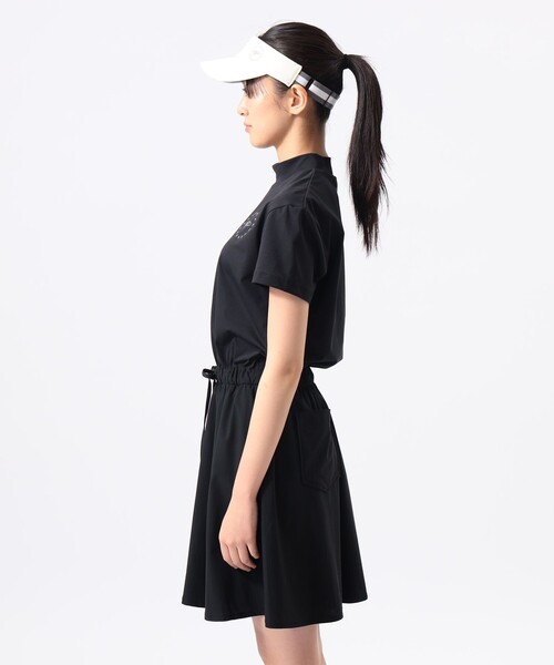 BEAMS GOLF(ビームスゴルフ)の「ORANGE LABEL / ウエスト切替 コンビ ワンピース(UVカット)(ワンピース・レディース・ネイビー/ブラック・SMALL/LARGE)」の9枚目の写真