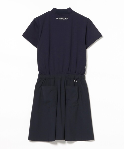 BEAMS GOLF(ビームスゴルフ)の「ORANGE LABEL / ウエスト切替 コンビ ワンピース(UVカット)(ワンピース・レディース・ネイビー/ブラック・SMALL/LARGE)」の3枚目の写真