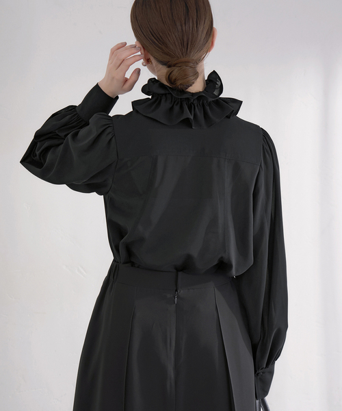 ■専用■美品 IENA 2,4万 イタリア製生地 セーラー ボウタイブラウス IENA（イエナ） ブラウス シャツ ＆NAVY 2way ボウタイ ブラウス