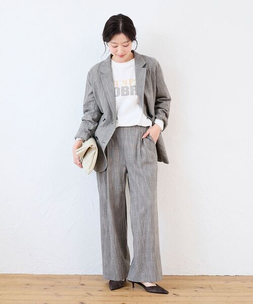 le.coeur blanc（ルクールブラン）の「グレンチェックスラブテーラードジャケット（テーラードジャケット・レディース・ブラウン系その他2・38）」の7枚目の写真