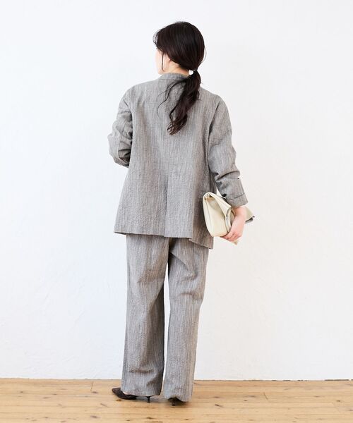 le.coeur blanc（ルクールブラン）の「グレンチェックスラブテーラードジャケット（テーラードジャケット・レディース・ブラウン系その他2・38）」の9枚目の写真