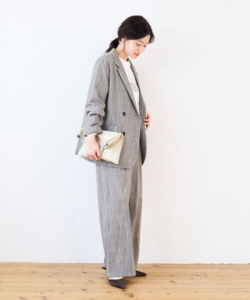 le.coeur blanc（ルクールブラン）の「グレンチェックスラブテーラードジャケット（テーラードジャケット・レディース・ブラウン系その他2・38）」の11枚目の写真