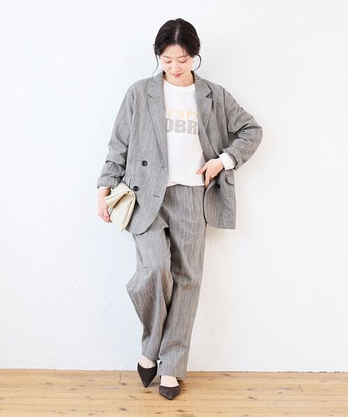 le.coeur blanc（ルクールブラン）の「グレンチェックスラブテーラードジャケット（テーラードジャケット・レディース・ブラウン系その他2・38）」の12枚目の写真