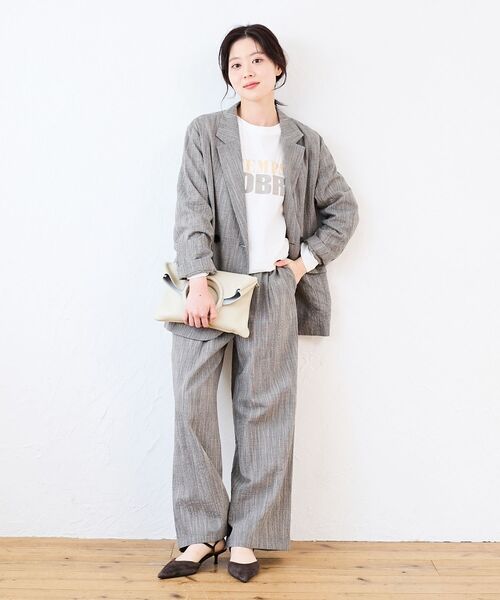 le.coeur blanc（ルクールブラン）の「グレンチェックスラブテーラードジャケット（テーラードジャケット・レディース・ブラウン系その他2・38）」の13枚目の写真