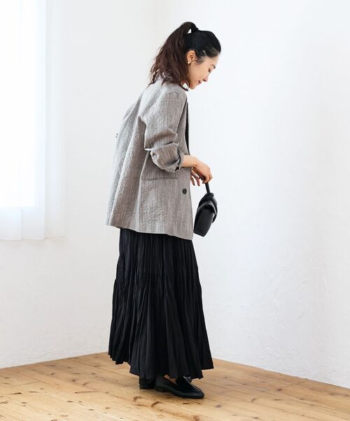 le.coeur blanc（ルクールブラン）の「グレンチェックスラブテーラードジャケット（テーラードジャケット・レディース・ブラウン系その他2・38）」の17枚目の写真