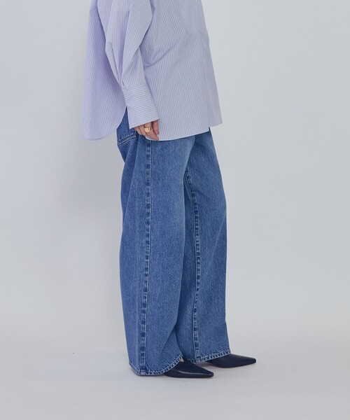 NEEDBY heritage(ニードバイヘリテージ)の「<NEEDBY heritage/ニードバイ ヘリテージ>“KOH”別注デニムパンツ(デニムパンツ・レディース・ブルー系その他4/ダークグレー・25/24/26/23)」の6枚目の写真