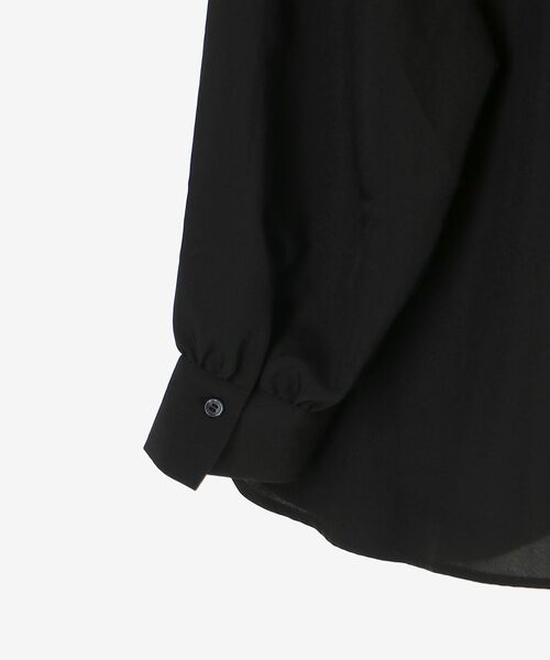 le.coeur blanc(ルクールブラン)の「エアータンブラーフードブラウス(シャツ/ブラウス・レディース・ブラック/オフホワイト/ライトグリーン・38)」の17枚目の写真