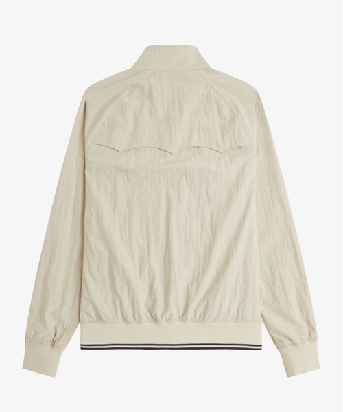 FRED PERRY（フレッドペリー）の「Crinkle Harrington Jacket／シワ加工ハリントンジャケット（ブルゾン・メンズ・オートミール/ネイビー/レッド・L/M/S）」の16枚目の写真