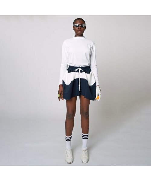 ATHPLATFORM（アスプラットフォーム）の「AU31TL01 モックネックレイヤートップ_ホワイト（Tシャツ/カットソー・レディース・その他・L/M）」の8枚目の写真