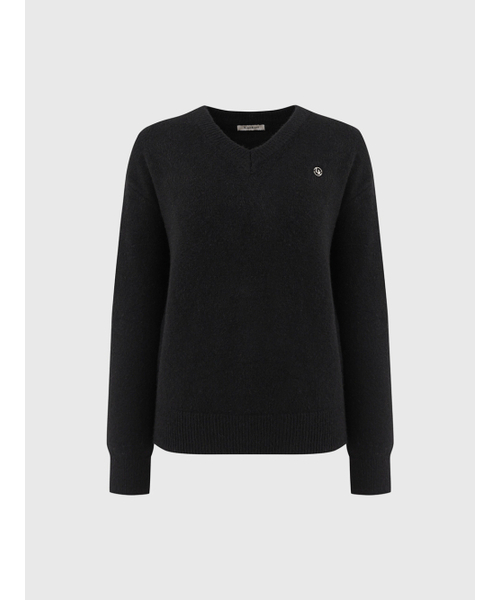 LOOKAST（ルックキャスト）の「カイルウールVネックニット / KAILE WOOL V-NECK KNIT_3colors（ニット/セーター・レディース・レッド・SMALL/MEDIUM）」の6枚目の写真