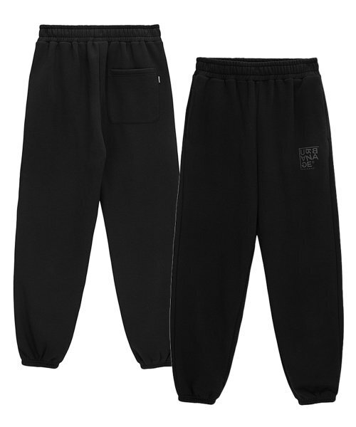 URBANAGE(アーバンエイジ)の「ロゴポイントジョガーパンツブラック(スウェットパンツ・レディース・その他・X-LARGE/MEDIUM/LARGE)」の2枚目の写真