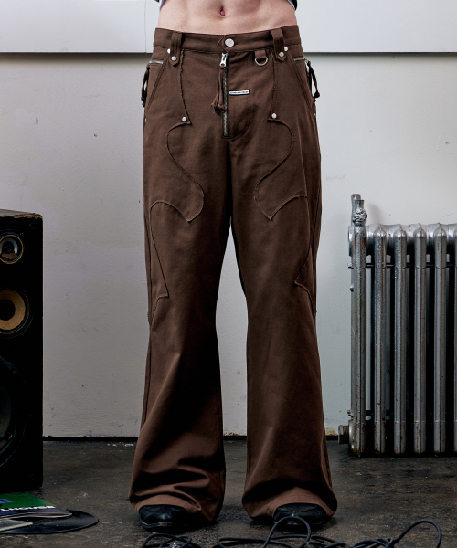 THEVINYLHOUSE(ザバイニルハウス)の「WESTERN BOOTS CUT PANTS BROWN(その他パンツ・メンズ・その他・S/M/L)」の1枚目の写真