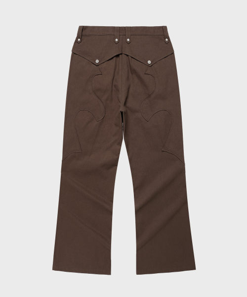 THEVINYLHOUSE(ザバイニルハウス)の「WESTERN BOOTS CUT PANTS BROWN(その他パンツ・メンズ・その他・S/M/L)」の4枚目の写真