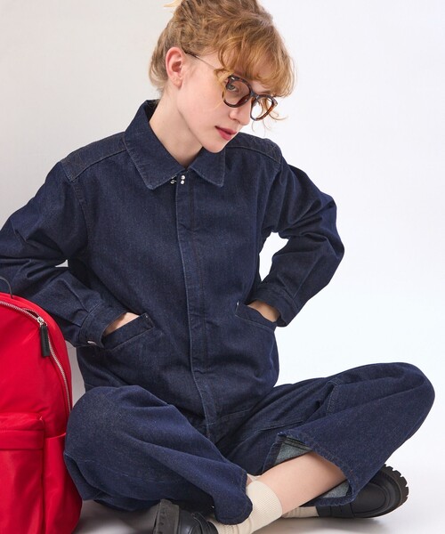 MACKINTOSH PHILOSOPHY(マッキントッシュ フィロソフィー)の「フライフロントデニムブルゾン(デニムジャケット・レディース・ダークネイビー・38/36/40)」の4枚目の写真