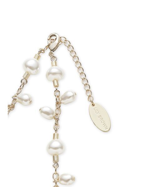 LILY BROWN(リリーブラウン)の「バリエーションパールネックレス(ネックレス・レディース・ブラック/ライム/ゴールド・F)」の8枚目の写真