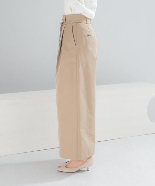 URBAN RESEARCH ROSSO WOMEN(アーバンリサーチ ロッソ)の「コットンツイルベルテッドワイドパンツ(その他パンツ・レディース・ブルー/ベージュ・36/38)」の16枚目の写真