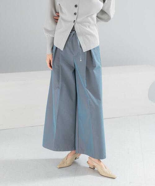 URBAN RESEARCH ROSSO WOMEN(アーバンリサーチ ロッソ)の「コットンツイルベルテッドワイドパンツ(その他パンツ・レディース・ブルー/ベージュ・36/38)」の7枚目の写真