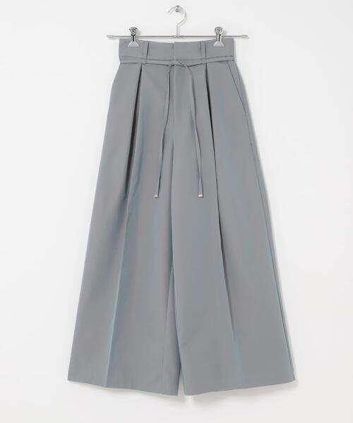 URBAN RESEARCH ROSSO WOMEN(アーバンリサーチ ロッソ)の「コットンツイルベルテッドワイドパンツ(その他パンツ・レディース・ブルー/ベージュ・36/38)」の5枚目の写真