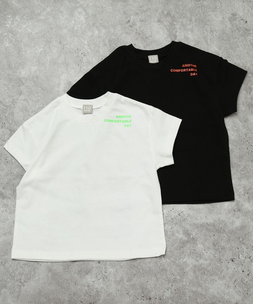 DILASH(ディラッシュ)の「【綿100%】ニューヨークフォト×ネオンメッセージ半袖T(Tシャツ/カットソー・キッズ・オフホワイト/ブラック・100/120/110/90/80/140/130)」の5枚目の写真