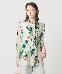 SACRA | ＜SACRA＞フローラプリント ノースリーブブラウス(シャツ/ブラウス)