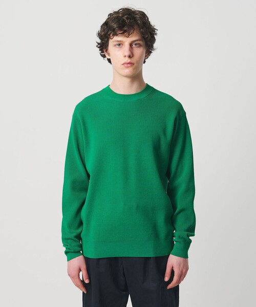 UNITED ARROWS（ユナイテッドアローズ）の「コットン/ポリエステル アゼ クルーネックニット（ニット/セーター・メンズ・レッド/ホワイト/ネイビー/ケリーグリーン・M/L/S/XL）」の9枚目の写真