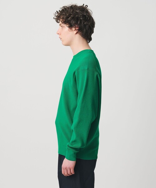 UNITED ARROWS（ユナイテッドアローズ）の「コットン/ポリエステル アゼ クルーネックニット（ニット/セーター・メンズ・レッド/ホワイト/ネイビー/ケリーグリーン・M/L/S/XL）」の10枚目の写真