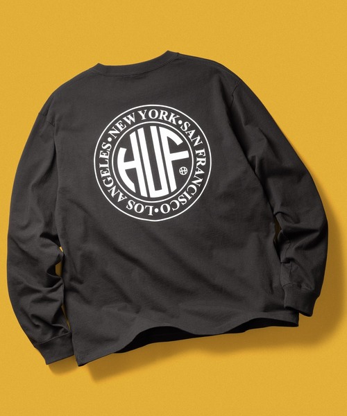 HUF（ハフ）の「REGIONAL LS TEE（Tシャツ/カットソー・メンズ・ホワイト/ライトブラウン/ブラック・XXL/XL/L/M/S/XS）」の3枚目の写真