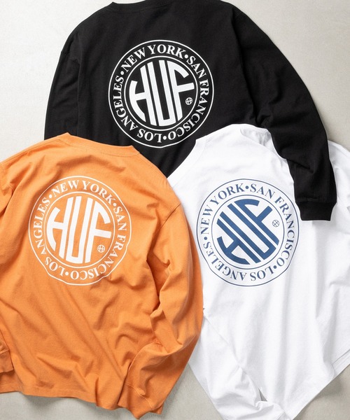 HUF(ハフ)の「REGIONAL LS TEE(Tシャツ/カットソー・メンズ・ホワイト/ライトブラウン/ブラック・XXL/XL/L/M/S/XS)」の4枚目の写真