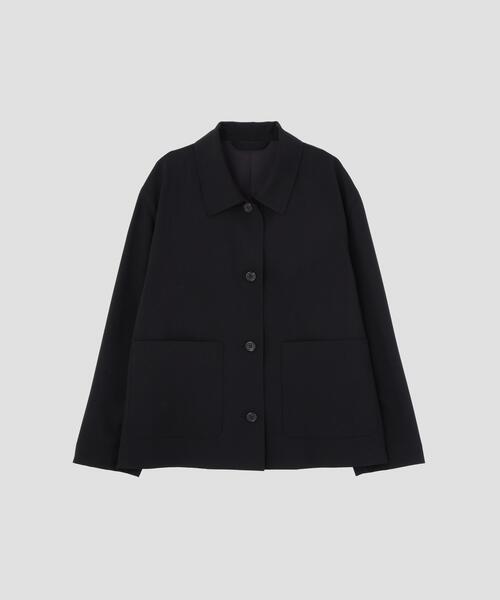 MARGARET HOWELL(マーガレットハウエル)の「FINE WOOL POPLIN(テーラードジャケット・レディース・ブラック・2/1/3)」の9枚目の写真