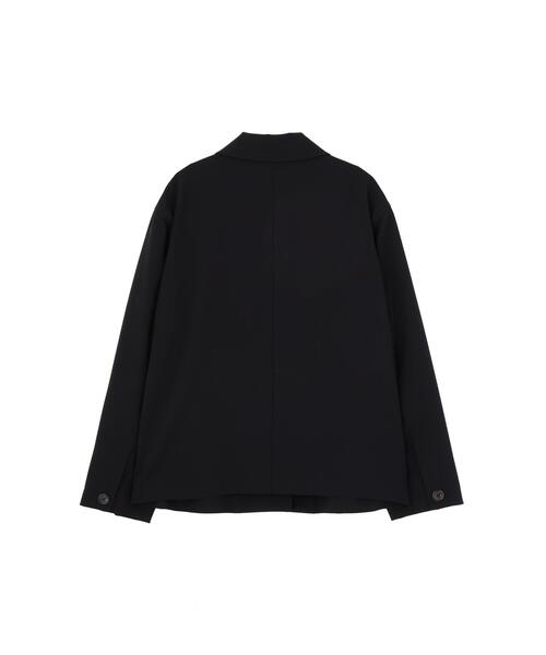 MARGARET HOWELL(マーガレットハウエル)の「FINE WOOL POPLIN(テーラードジャケット・レディース・ブラック・2/1/3)」の10枚目の写真