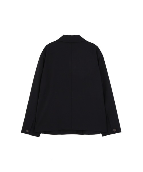 MARGARET HOWELL(マーガレットハウエル)の「FINE WOOL POPLIN(テーラードジャケット・レディース・ブラック・2/1/3)」の5枚目の写真