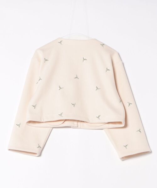 flower（フラワー）の「タイニーブーケジャケット（ノーカラージャケット・レディース・ベージュ/アイボリー・FREE）」の8枚目の写真