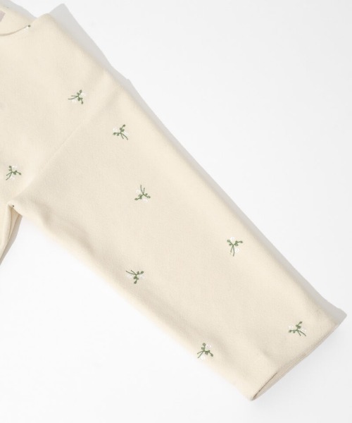 flower（フラワー）の「タイニーブーケジャケット（ノーカラージャケット・レディース・ベージュ/アイボリー・FREE）」の12枚目の写真