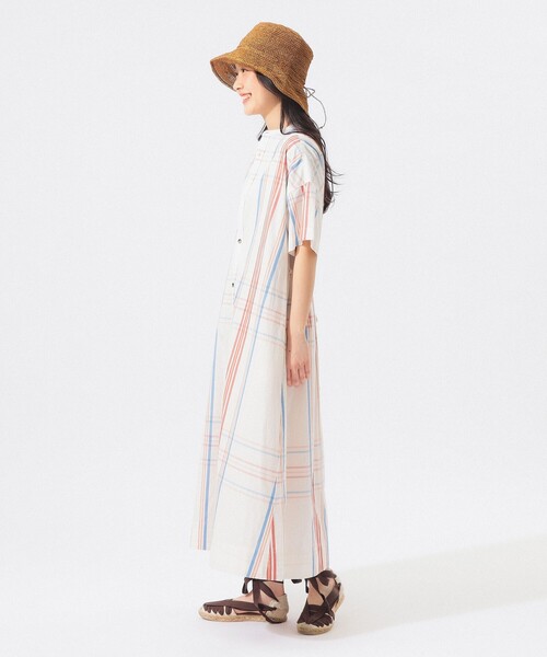 BEAMS BOY（ビームスボーイ）の「ボーイ ビッグ タータン ワンピース（ワンピース・レディース・ネイビー/ライトブルー/ホワイト系その他7・2/1）」の9枚目の写真