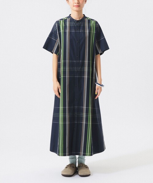BEAMS BOY（ビームスボーイ）の「ボーイ ビッグ タータン ワンピース（ワンピース・レディース・ネイビー/ライトブルー/ホワイト系その他7・2/1）」の21枚目の写真