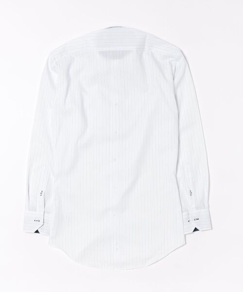 TOKYO SHIRTS（トウキョウシャツ）の「形態安定ノンアイロン スナップダウン 長袖ビジネスワイシャツ（ビジネスシャツ・メンズ・ブルー・首回り41cm-裄丈82cm/首回り41cm-裄丈86cm/首回り42cm-裄丈82cm/首回り42cm-裄丈86cm/首回り43cm-裄丈82cm/首回り43cm-裄丈86cm/首回り37cm-裄丈80cm/首回り39cm-裄丈80cm/首回り39cm-裄丈84cm）」の2枚目の写真