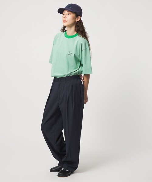 CITEN(シテン)の「<CITEN>リンガーボーダーT(Tシャツ/カットソー・メンズ・ケリーグリーン/オレンジ/ダークブラウン・S/M/L)」の13枚目の写真