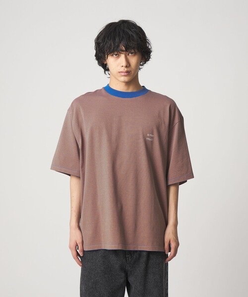 CITEN(シテン)の「<CITEN>リンガーボーダーT(Tシャツ/カットソー・メンズ・ケリーグリーン/オレンジ/ダークブラウン・S/M/L)」の14枚目の写真