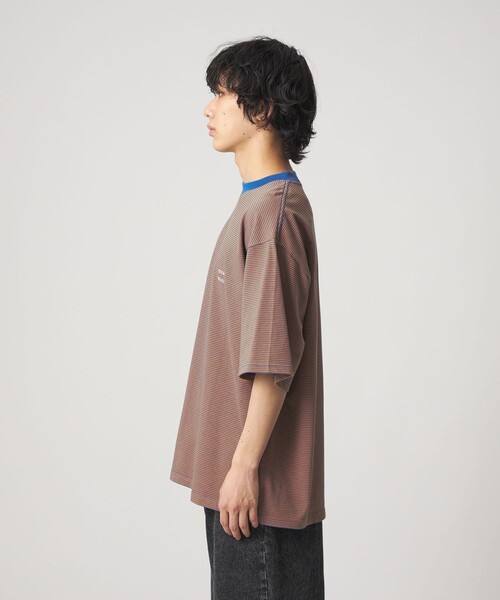 CITEN(シテン)の「<CITEN>リンガーボーダーT(Tシャツ/カットソー・メンズ・ケリーグリーン/オレンジ/ダークブラウン・S/M/L)」の15枚目の写真