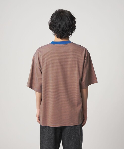 CITEN(シテン)の「<CITEN>リンガーボーダーT(Tシャツ/カットソー・メンズ・ケリーグリーン/オレンジ/ダークブラウン・S/M/L)」の16枚目の写真