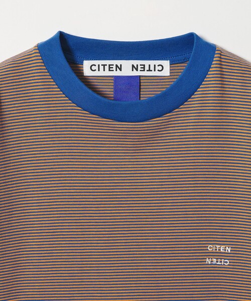CITEN(シテン)の「<CITEN>リンガーボーダーT(Tシャツ/カットソー・メンズ・ケリーグリーン/オレンジ/ダークブラウン・S/M/L)」の19枚目の写真