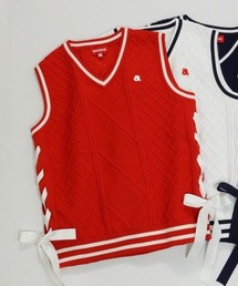 archivio（アルチビオ）の「<LADIES>サイドリボンケーブルニットベスト（ベスト）」