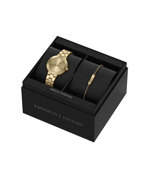ARMANI EXCHANGE(アルマーニエクスチェンジ)の「アルマーニ・エクスチェンジ 腕時計 レディース アナログ ステンレス AX7177SET(アナログ腕時計・レディース・ゴールド・FREE)」の8枚目の写真