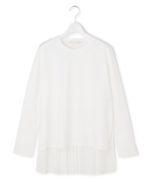 ICB(アイシービー)の「シフォンプリーツコンビ カットソー(Tシャツ/カットソー・レディース・アイボリー系/ブラック系・MEDIUM/SMALL/X-SMALL)」の12枚目の写真
