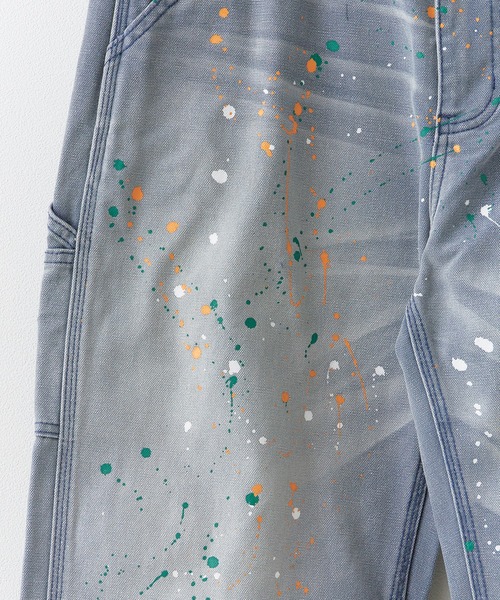 Theater code(シアターコード)の「Paint Design Washed Finish 5-Pocket Duck Denim Painter Pants Spring / ペイントデザイン ウォッシュ加工5ポケット ダック地 デニムペインターパンツ 秋 秋服メンズ 2026年秋冬(デニムパンツ・メンズ・グレー・M/L)」の11枚目の写真