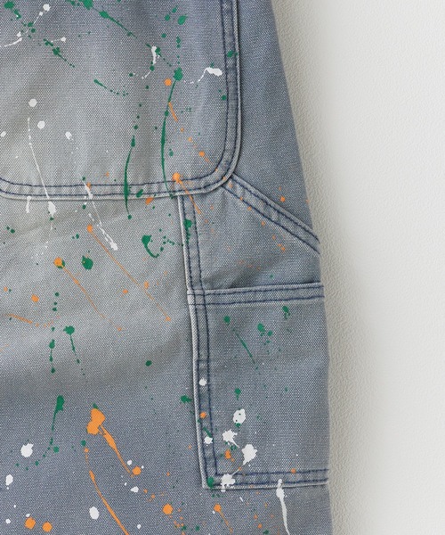 Theater code(シアターコード)の「Paint Design Washed Finish 5-Pocket Duck Denim Painter Pants Spring / ペイントデザイン ウォッシュ加工5ポケット ダック地 デニムペインターパンツ 秋 秋服メンズ 2026年秋冬(デニムパンツ・メンズ・グレー・M/L)」の5枚目の写真