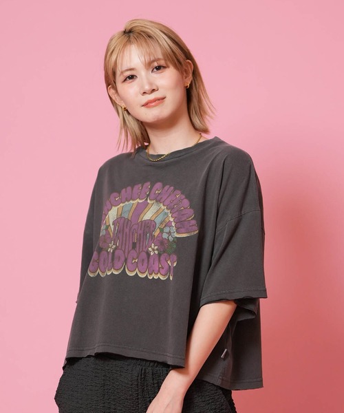 TAHCHEE（ターチー）の「TAHCHEE/ターチー 半袖Tシャツ レディース TC260900-03（Tシャツ/カットソー・レディース・ピンク/ブラック/カーキ・FREE）」の18枚目の写真