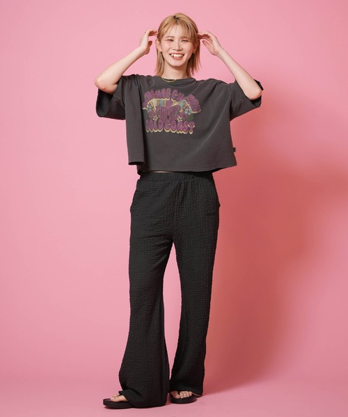 TAHCHEE（ターチー）の「TAHCHEE/ターチー 半袖Tシャツ レディース TC260900-03（Tシャツ/カットソー・レディース・ピンク/ブラック/カーキ・FREE）」の5枚目の写真